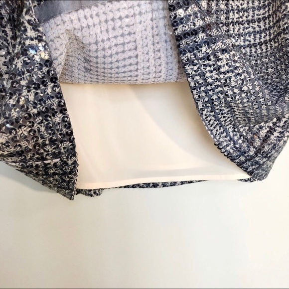 Tory Burch Bristol Plaid Sequins Keyhole Sleeveless Top - Picture 5 of 5